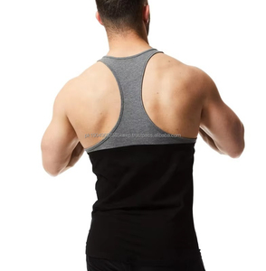 Tank Tops Men Sleeveless Spring Street wear Top Latest Breathable Cotton Men <b>Yellow</b> Custom Printed Sleeveless Tank Tops for sale - Product Image 3