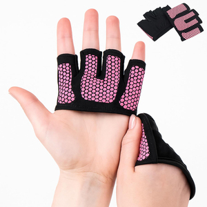 Guantes de Ciclismo de Alta Transpirabilidad y Calidad, Medios Dedos, para Levantamiento de Pesas, Gimnasio, Fitness, Entrenamiento, Protección de Palmas, Antideslizantes - Product Image 1