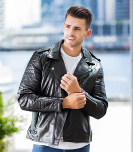 Best Quality OEM ODM Unisex Genuine Cowhide Leather <b>Winter</b> <b>Jacket</b> Stand Front Customization Wholesale Available All Sizes - Product Image 4