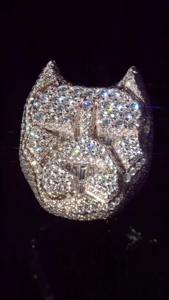 Anillo de Compromiso y Boda de Plata de Ley 925, Estilo Hip Hop, con Incrustaciones de Diamantes de Imitación VVS, Unisex, Pasa el Test de Diamantes, HUMERA - Product Image 3