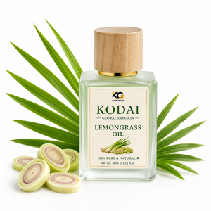 Aceite Esencial de Limoncillo de Tamil Nadu 100% Puro y Natural de Primera Calidad, Destilado al Vapor, para Aromaterapia y Cuidado Facial, Kodai Global Export - Product Image 1