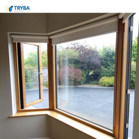 Cadre en bois composite rentable avec quincaillerie Roto et 3 joints EPDM Fenêtre à battant en aluminium isolé thermiquement