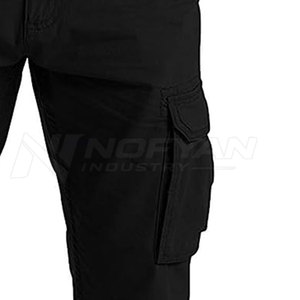 Pantalon cargo élégant pour homme, streetwear décontracté, multi-poches, coton, randonnée en plein air, vêtements de travail, bas de tenue durables et tendance - Product Image 6