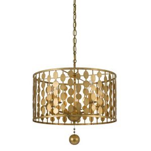 Luminaire suspendu moderne en fer forgé et verre, design personnalisable, fait main, décoration intérieure pour salon - Product Image 4