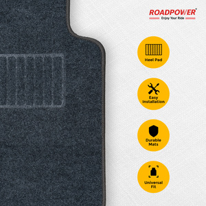 ROADPOWER (RP-MAT-104) Juego de Alfombrillas Universales Premium para Auto de 5 Piezas, Resistentes, Antideslizantes, Protección para Todo Clima, Limpieza con Spray - Product Image 6