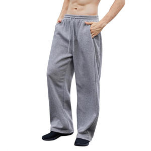 Pantalon de survêtement surdimensionné personnalisé pour homme – Qualité supérieure, uni, style européen et américain, en velours côtelé pour un look décontracté - Product Image 4