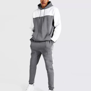 Custom Oversized Cotton Hoodie And Sweatpants Tracksuit <b>Set</b> Featuring Distressed <b>Embroidery</b> High Quality Tracksuits - Product Image 1
