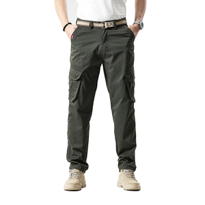 Novedad: Pantalones de Lona de Cintura Alta, Estilo Urbano, Casual, con Múltiples Bolsillos, Holgados, Transpirables, Ecológicos, Ligeros, Estilo Hip Hop - Product Image 6