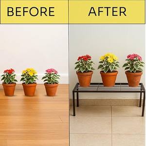 Support de plante en métal Apollo, porte-pot décoratif pour balcon - Product Image 5