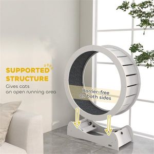 Cat Tree with <b>Exercise</b> <b>Wheels</b> Feline Fitness Product - Product Image 4