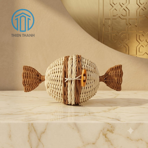 Cesta de mimbre hecha a mano en colores nuevos, la más vendida, para exhibir dulces, dátiles y chocolate de Gergean durante el Ramadán - Product Image 1