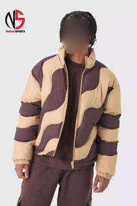 Chaqueta Acolchada con Cuello Tipo Camisero Nurak, Diseño Moderno con Logotipo Personalizado, Color Marrón, Cortavientos, Chaqueta de Plumón para Hombre - Product Image 2