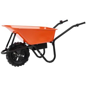Chariot à roues électrique 500W 5 Cu. Chariot de jardin utilitaire à benne basculante, capacité de charge 330 lb, réservoir d'eau 100L, capacité de charge 500kg, poignée métallique - Product Image 4