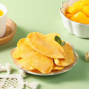 Dried Sliced Mango Snack <b>Sweet</b> FD Processed Yellow Color Natural Fruit Chip - Product Image 1
