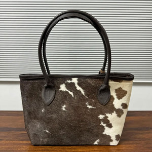New Style Fashion Design Cowhide Leather Ladies <b>Handbags</b> Winter Wear Wholesale <b>Cheap</b> Price Women Cowhide Leather <b>Handbag</b> - Product Image 3