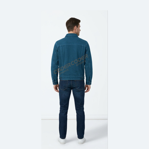 Best Selling 2026 High Quality Denim Winter Thicker <b>Jean</b> With Sherpa <b>Fleece</b> Lined Fur Street Style Cowboy Winter <b>Jean</b> Jacket - Product Image 5