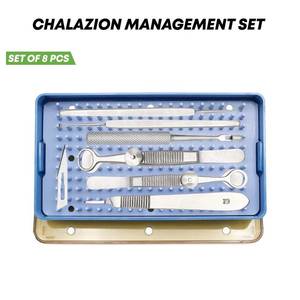 Juego de 8 Instrumentos Quirúrgicos Ortopédicos y Oftálmicos para el Manejo del Calázion, con Bandeja, Kit Quirúrgico de Acero Inoxidable Estéril - Product Image 4