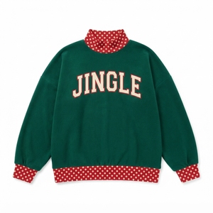 เสื้อสเวตเชิ้ตโอเวอร์ไซส์พิมพ์ลาย Twinkle สีชมพูลายจุด แขนยาว ผ้าถัก สไตล์ลำลอง สำหรับผู้หญิง แฟชั่นฤดูใบไม้ร่วง - Product Image 4
