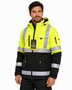 New Arrival Reflective Safety Winter <b>Jacket</b> Waterproof Workwear with OEM ODM Service Safety <b>Jacket</b> for Men and Women's - Product Image 4