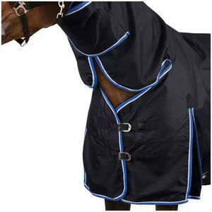 2026 Winter 100% Polyester Waterproof Horse <b>Rug</b> with Nylon Lining Lightweight Turnout for All Seasons - Product Image 4