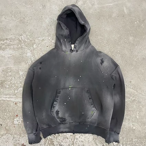 Sweat à capuche pour homme SPAHI ENTERPRISES de qualité supérieure, 100% coton, écologique, coupe ample, imprimé numérique, délavé à l'acide, décontracté pour l'hiver - Product Image 1