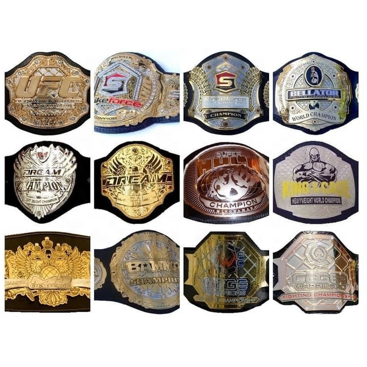 MMA、BJJ、ムエタイ、キックボクシングのチャンピオンベルト、カスタム