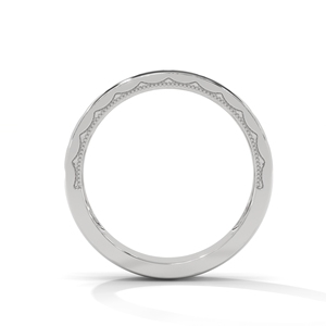 White Gold Diamond Band <b>Ring</b> Round Brilliant Cut Prong <b>Set</b> Wedding Anniversary Jewelry - Product Image 3