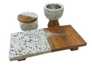 ชุดของขวัญวันอีดสุดหรูจากอินเดีย สำหรับตกแต่งบ้านสไตล์อาหรับ เตาเผาบาคูร์เรซิ่นอีพ็อกซี่สุดหรูพร้อมไม้ธรรมชาติ - Product Image 3