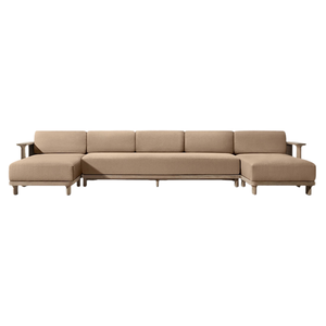 Canapé d'angle modulaire en forme de L Emma Luxury, style minimaliste, rembourré, avec coussins épais, en promotion. - Product Image 2