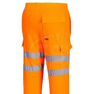 Pantalon de travail de sécurité durable, classe 2 ANSI, imperméable, avec tissu renforcé pour usage industriel, haute résistance - Product Image 5