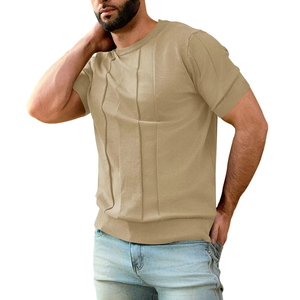 T-shirt texturé haut de gamme pour homme – Coupe moderne élégante, tissu doux, col rond, décontracté, confortable, pour le quotidien, look de créateur - Product Image 4