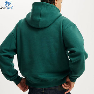 เสื้อฮู้ดดี้โอเวอร์ไซส์ผู้ชายผ้าคอตตอนฟลีซหนานุ่มสำหรับสตรีทแวร์และชุดลำลอง - Product Image 5