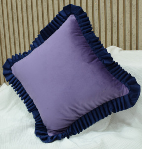 Premium Velvet Ruffle Cushion Cover Soft Decorative <b>Throw</b> <b>Pillow</b> Case for Living Room Sofa Wholesale Hot Selling Supplier - Product Image 2