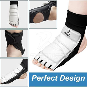 Protège-pieds de Taekwondo en cuir, design uni, rembourrage doux, légers, écologiques, faciles à porter, pour l'entraînement quotidien - Product Image 3