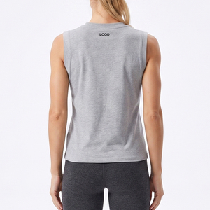 PHANTOM IMPEX 120g Ropa Deportiva Personalizada de Verano para Fitness, Pilates, Gimnasio, Yoga, Camiseta sin Mangas para Mujer, Transpirable, Minimalista, Sólida - Product Image 2