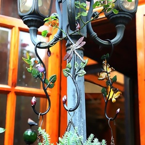 Rustic Thick Solid Steel Farmhouse Style <b>Wall</b> Hook Butterfly Design Handmade Waterproof Eco-Friendly Durable Hanging Garden <b>Bird</b> - Product Image 5