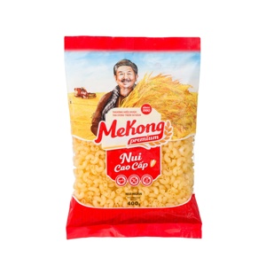 Premium Short Yellow Macaroni Pasta 400g Healthy <b>Wheat</b> Pasta High Quality Vietnam Factory Supplier OEM - Product Image 1