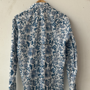 Camisa Casual con Estampado Floral para Mujer, Hecha a Mano con Tela de Algodón Suave, Cuello con Botones, Transpirable, para Verano, Roja y Blanca, en Oferta - Product Image 4