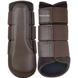 Bottes de brossage pour chevaux de haute qualité, protection respirante, pas de accumulation de chaleur grâce au tissu en maille 3D, lavables en machine à 30 degrés. - Product Image 1