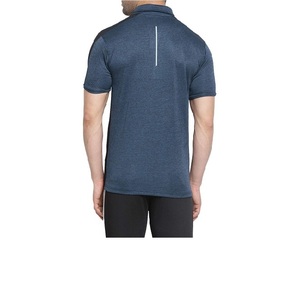 T-shirt de sport pour homme respirant à coupe classique, col montant, séchage rapide, haute élasticité, en polyester, idéal pour l'entraînement et les activités de plein air - Product Image 5