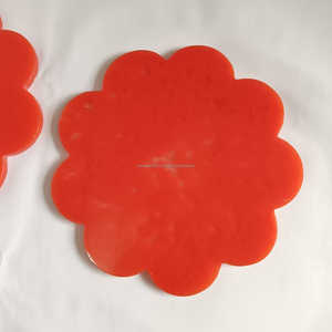 Tapis de tasse à thé en résine bleu ciel de style japonais Sous-verre époxy créatif Sous-verre élégant en résine Ensemble de 4 pièces disponibles - Product Image 3