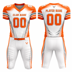 Conjunto de Uniforme de Fútbol Americano Minnesota Sublimado Personalizado MEGAMAPLE, Camiseta de Manga Corta con Cuello en V para Hombre, Uniforme Ajustado que Absorbe la Humedad - Product Image 1