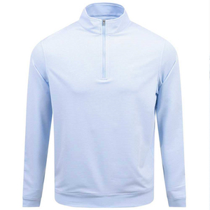 Custom Quarter <b>Zip</b> Pullover Men Stretch Performance Blank Crew neck Oversize Sweat <b>Shirts</b> Black Men Sweatshirt - Product Image 1