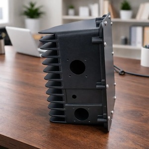 Caja de Batería de Aluminio Anodizado Negro IP65, Mecanizada por CNC, Disipación de Calor, Carga de Vehículos Eléctricos, SSR METALS - Product Image 1