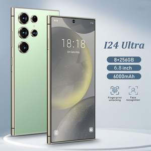 Smartphone I24 Ultra Android 13, 8GB+256GB, Display HD 6.8\", Batteria 6000mAh, Penna Stilo Integrata, Sbloccato, Verde, Cellulare Globale - Product Image 1