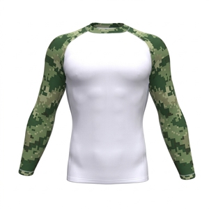 Premium <b>Black</b> Mens Rash Guard Long Sleeve Plain <b>Compression</b> <b>Shirt</b> Custom Logo BJJ Grappling Training Sportswear Manufacturer - Product Image 5