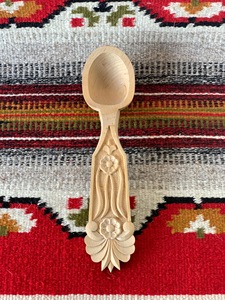 Cuillère à thé en bois durable, cuillère doseuse à café et sucre faite à la main, ustensile de cuisine naturel - Product Image 6