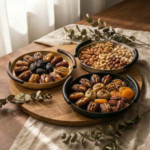 Luxury Handmade Decorative Portable Metal Serving <b>Tray</b> <b>Handles</b> Polished Finish Silver Residential Use Customizable at Low Price - Product Image 5
