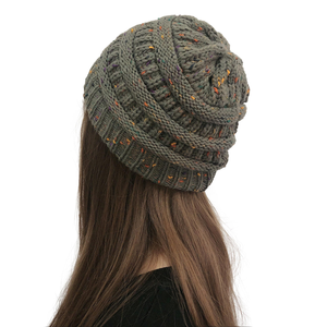 Gorro de Lana Pura Tejida, Estilo Simple con Borde, para Playa o Negocios - Product Image 1
