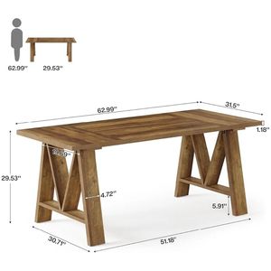 Tavolo da Pranzo in Legno Massello dal Design Moderno con Struttura in Acciaio e Elegante Piano in Ardesia per Appartamenti, Soggiorni, Matrimoni o Uso Alberghiero - Product Image 3